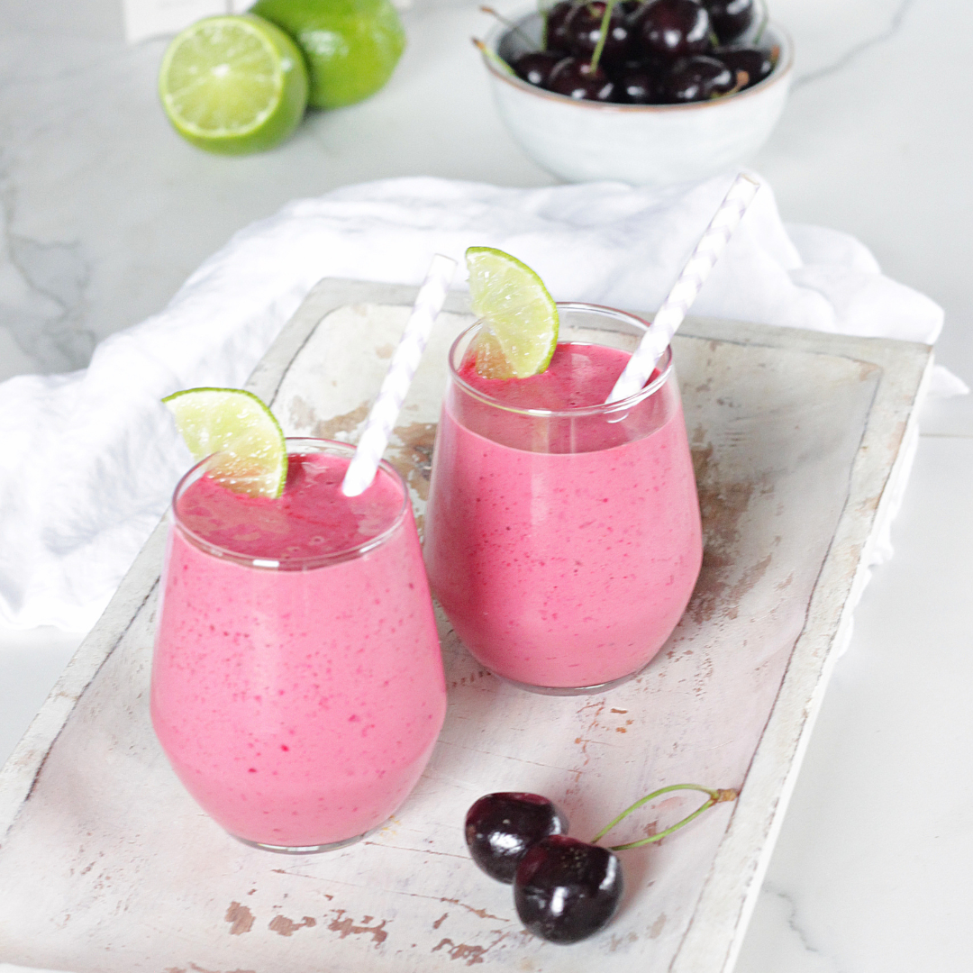 Ísey skyr cherry and lime smoothie